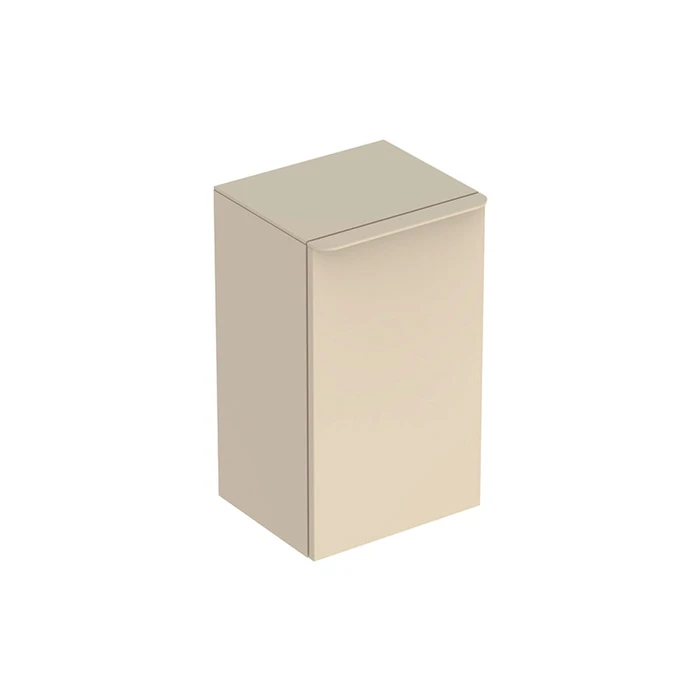 Geberit Smyle Square Боковой шкафчик низкий с одной дверцей левый, песчаный глянец 500.360.JL.1 500.360.JL.1