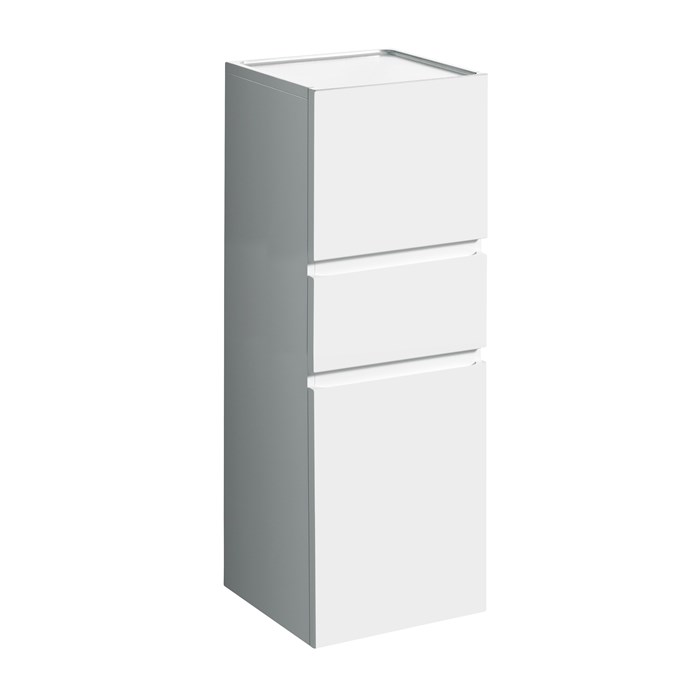 Geberit Renova Plan шкафчик боковой с дверцей  390х1050х360 мм белый глянец 869030000 869030000 - фото 202223