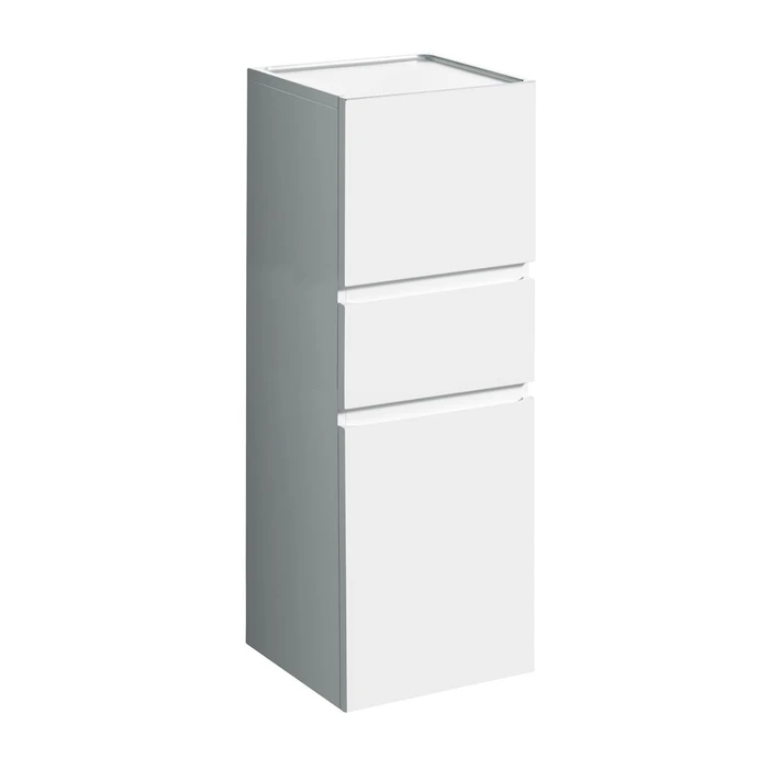 Geberit Renova Plan шкафчик боковой с дверцей  390х1050х360 мм белый глянец 869030000 869030000