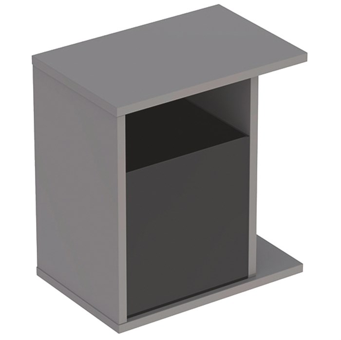 Geberit iCon Боковой шкафчик, 370х400х273 мм, цвет: платина глянец 840239000 840239000 - фото 202313