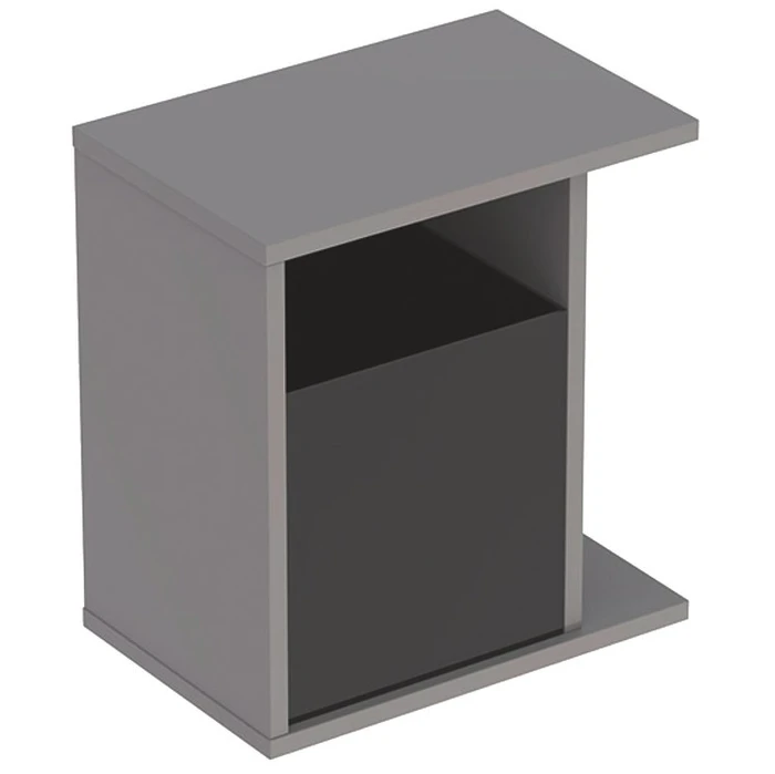 Geberit iCon Боковой шкафчик, 370х400х273 мм, цвет: платина глянец 840239000 840239000
