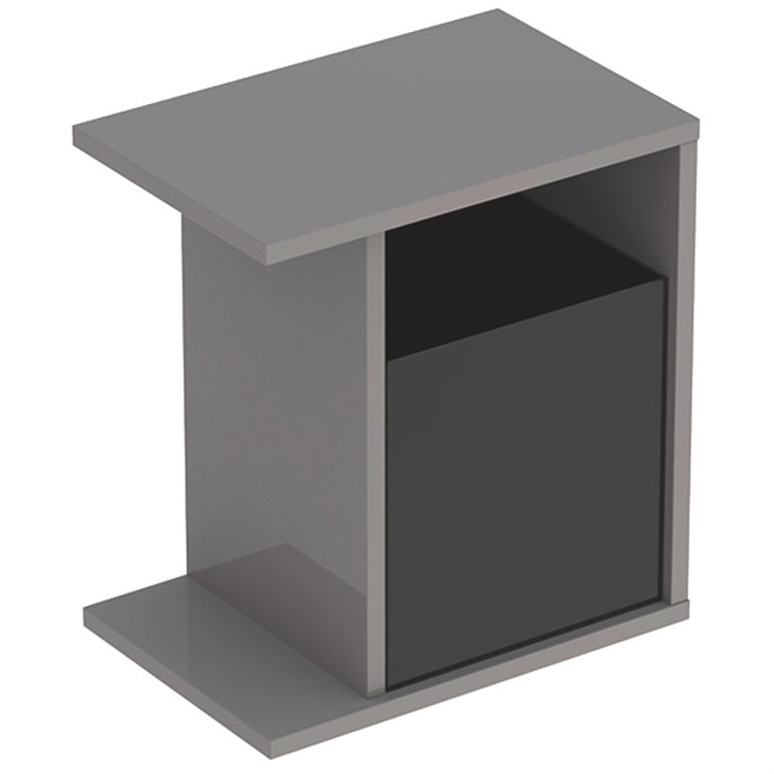 Geberit iCon Боковой шкафчик, 370х400х245 мм, цвет: платина глянец, 840139000 840139000 - фото 202325