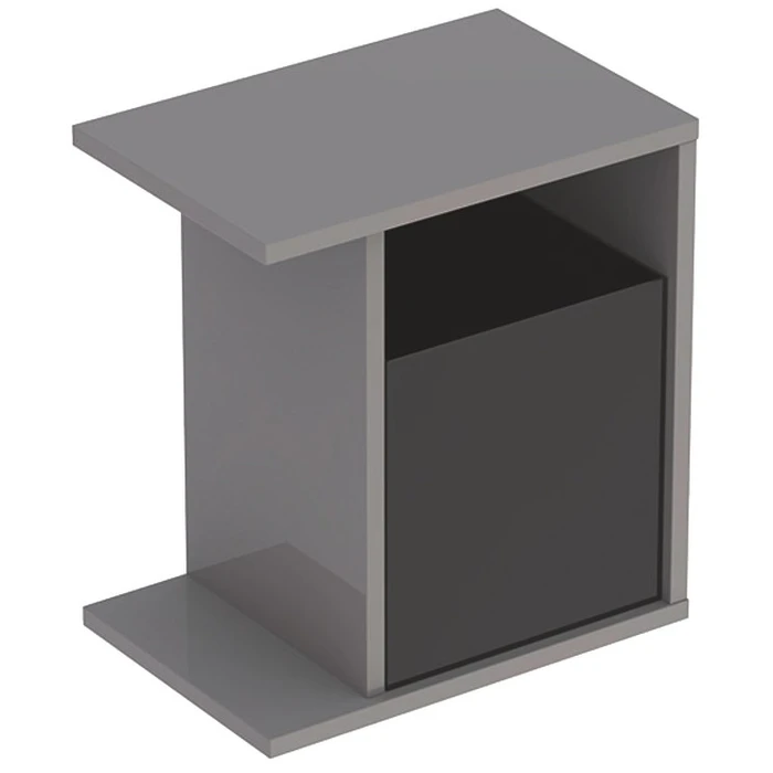 Geberit iCon Боковой шкафчик, 370х400х245 мм, цвет: платина глянец, 840139000 840139000