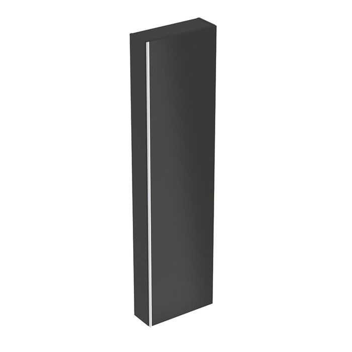 Geberit Acanto Высокий шкафчик , плоский, 450 x 1730 x 174 мм, фронтальная часть: лавовое стекло 
корпус: лавовый матовый — лакированный 500.637.JK.2 500.637.JK.2 - фото 202451