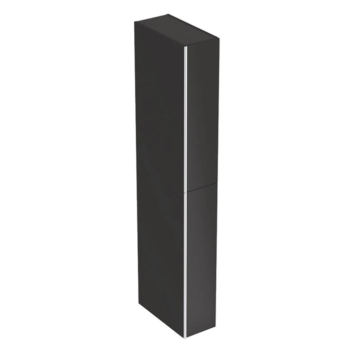 Geberit Acanto Высокий шкафчик , с ящиком для лекарств, 220 x 1730 x 476 мм, как разделитель комнаты, фронтальная часть: черное стекло
корпус: черный матовый — лакированный 500.638.16.1 500.638.16.1