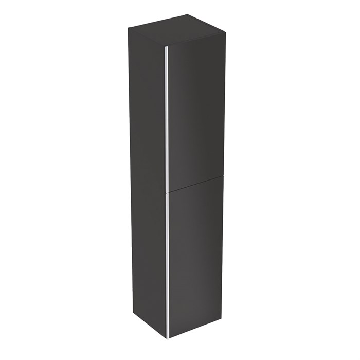 Geberit Acanto Высокий шкафчик 380 x 1730 x 360 мм, фронтальная часть: лавовое стекло 
корпус: лавовый матовый — лакированный 500.619.JK.2 500.619.JK.2 - фото 202469