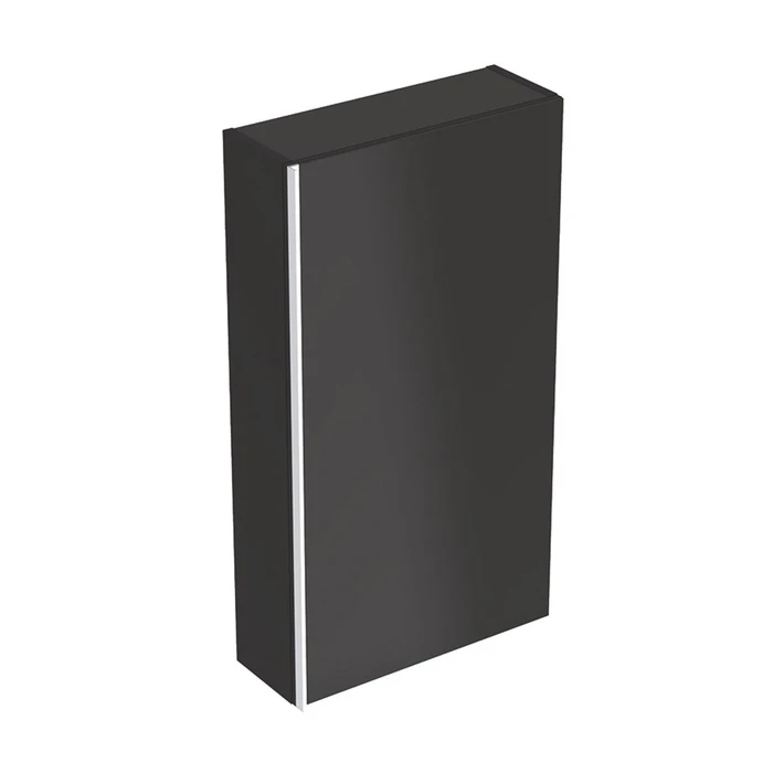Geberit Acanto Верхний шкафчик , плоский, 450 x 820 x 174 мм, фронтальная часть: черное стекло
корпус: черный матовый — лакированный 500.639.16.1 500.639.16.1
