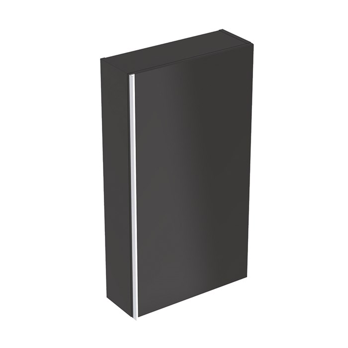 Geberit Acanto Верхний шкафчик , плоский, 450 x 820 x 174 мм, фронтальная часть: лавовое стекло 
корпус: лавовый матовый — лакированный 500.639.JK.2 500.639.JK.2 - фото 202523