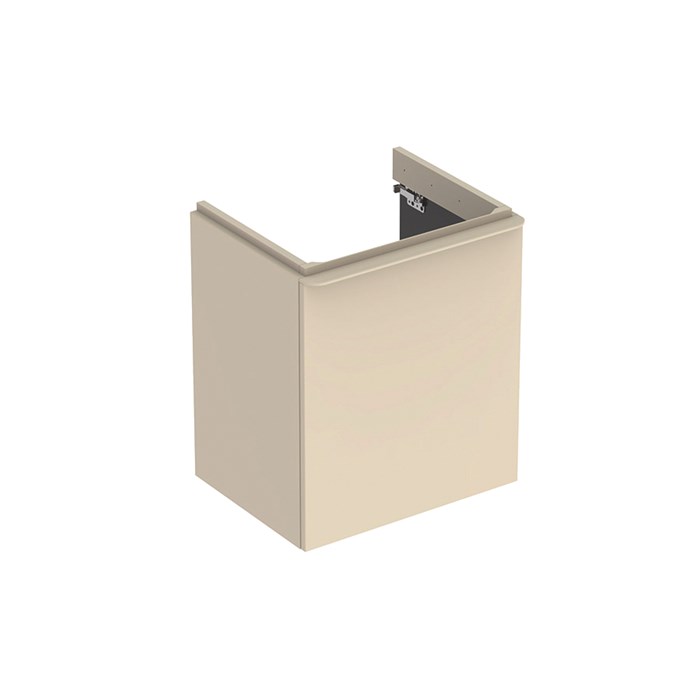 Geberit Smyle Square Шкафчик под раковину с одной дверцей правый, для раковины 55 см, высота 61.7 см, песчаный глянец 500.365.JL.1 500.365.JL.1 - фото 202673