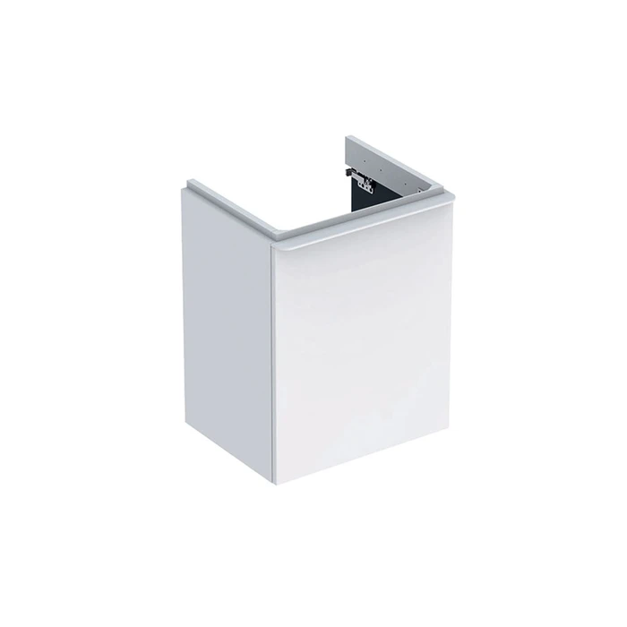 Geberit Smyle Square Шкафчик под раковину с одной дверцей левый, для раковины 50 см, высота 61.7 см, белый глянец 500.364.00.1 500.364.00.1
