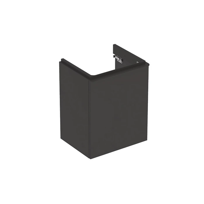Geberit Smyle Square Шкафчик под раковину с одной дверцей правый, для раковины 50 см, высота 61.7 см, темно-серый матовый 500.363.JK.1 500.363.JK.1