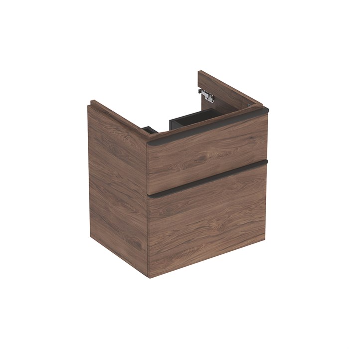 Geberit Smyle Square Шкафчик под раковину с двумя выдвижными ящиками, для раковины 60 см, высота 61.7 см, цвет "пекан" 500.352.JR.1 500.352.JR.1 - фото 202841