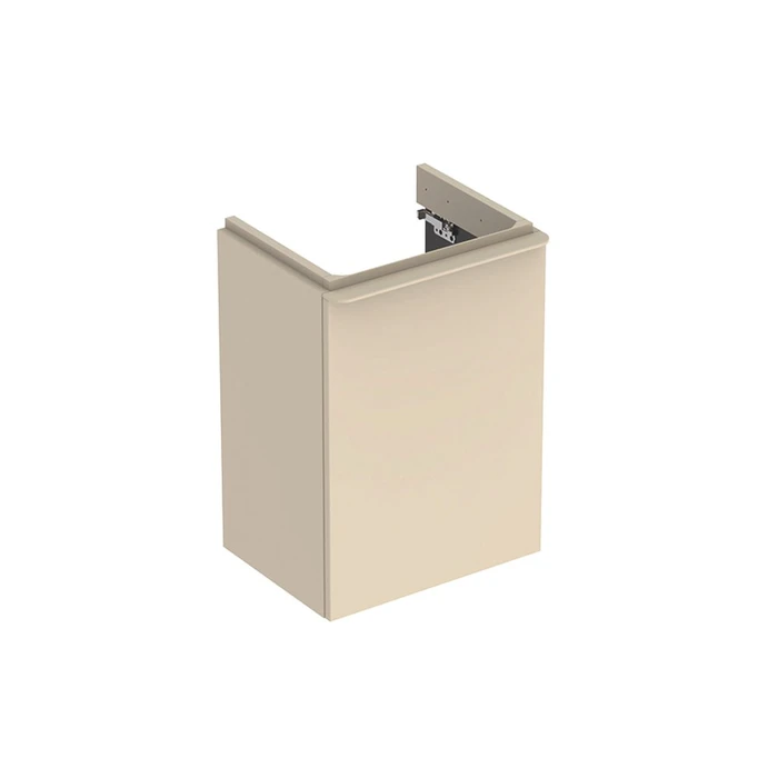 Geberit Smyle Square Шкафчик под раковину с одной дверцей левый, для раковины 45 см, высота 61.7 см, песчаный глянец 500.351.JL.1 500.351.JL.1