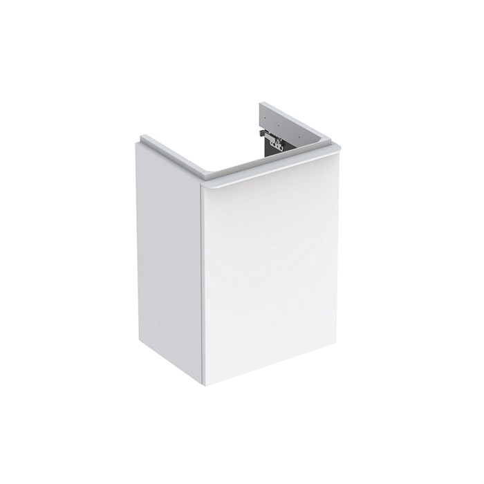 Geberit Smyle Square Шкафчик под раковину с одной дверцей левый, для раковины 45 см, высота 61.7 см, белый глянец 500.351.00.1 500.351.00.1 - фото 202889