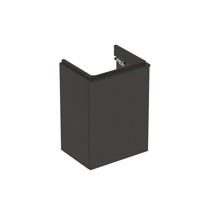 Geberit Smyle Square Шкафчик под раковину с одной дверцей правый, для раковины 45 см, высота 61.7 см, темно-серый матовый 500.350.JK.1 500.350.JK.1