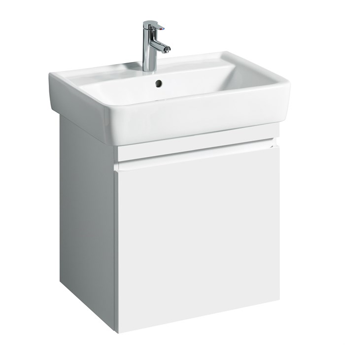 Geberit Renova Plan шкафчик под раковину 576х586х438 мм белый глянец 869650000 869650000 - фото 202989
