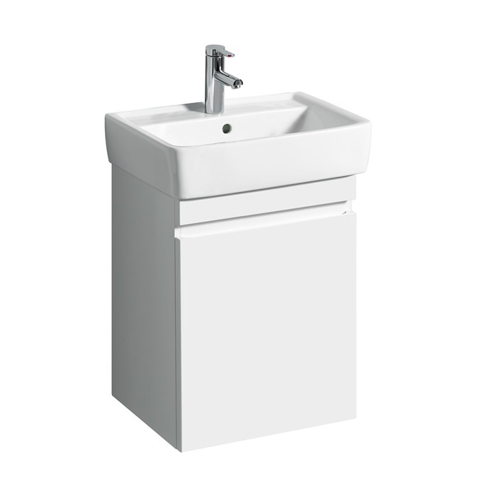 Geberit Renova Plan шкафчик под раковину 480х586х400 мм белый глянец 869550000 869550000 - фото 203125