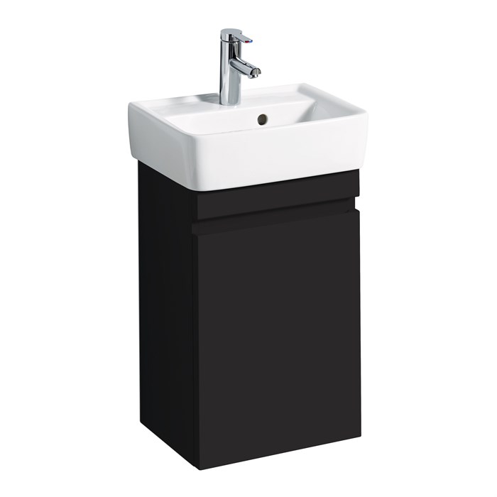 Geberit Renova Plan шкафчик под раковину с дверцей 394х586х290 мм темно-серый матовый 869046000 869046000