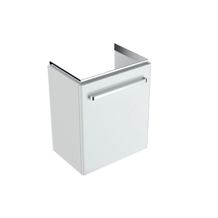 Geberit Renova Compact Шкафчик под раковину, 500х604х337 мм, крепление дверей справа/слева, корпус белый матовый, фасад белый глянец 862055000 862055000 - фото 203382