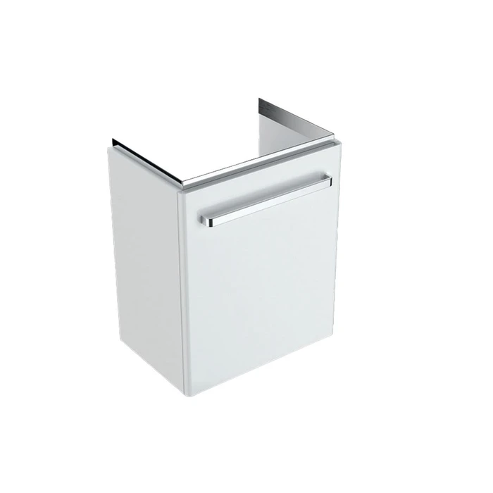 Geberit Renova Compact Шкафчик под раковину, 500х604х337 мм, крепление дверей справа/слева, корпус белый матовый, фасад белый глянец 862055000 862055000