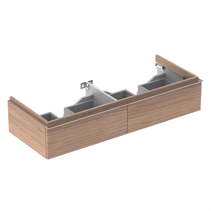 Geberit iCon Шкафчик под раковину двойную 1190x240х477 мм светлый дуб 841222000 841222000 - фото 203563