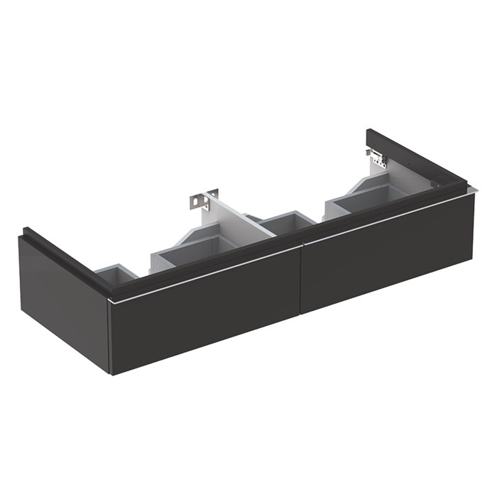 Geberit iCon Шкафчик под раковину двойную 1190x240х477 мм темно-серый, матовый 841221000 841221000 - фото 203570