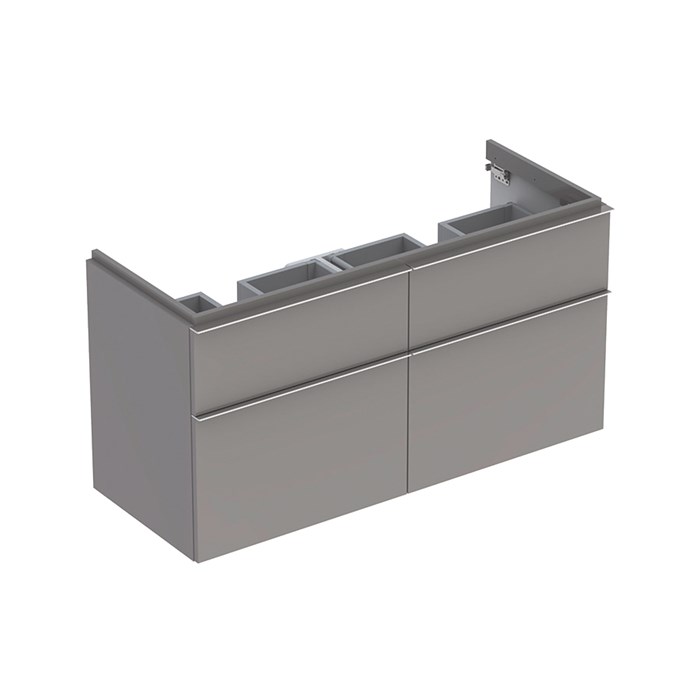 Geberit iCon Шкафчик под раковину двойную 1190x620x477 мм, платина, глянец, лак 840522000 840522000 - фото 203593
