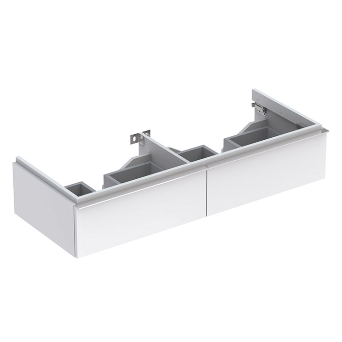 Geberit iCon Шкафчик под раковину двойную 1190x240х477 мм белый глянец, лак 840220000 840220000 - фото 203734