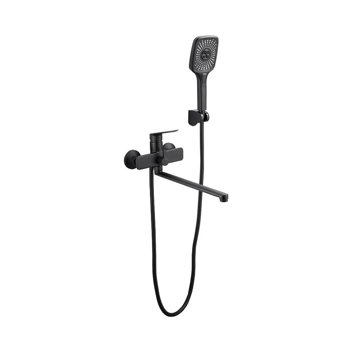 Смеситель для ванны BELZ B533-7 с аксессуарами, длинный излив (B22533-7) B22533-7