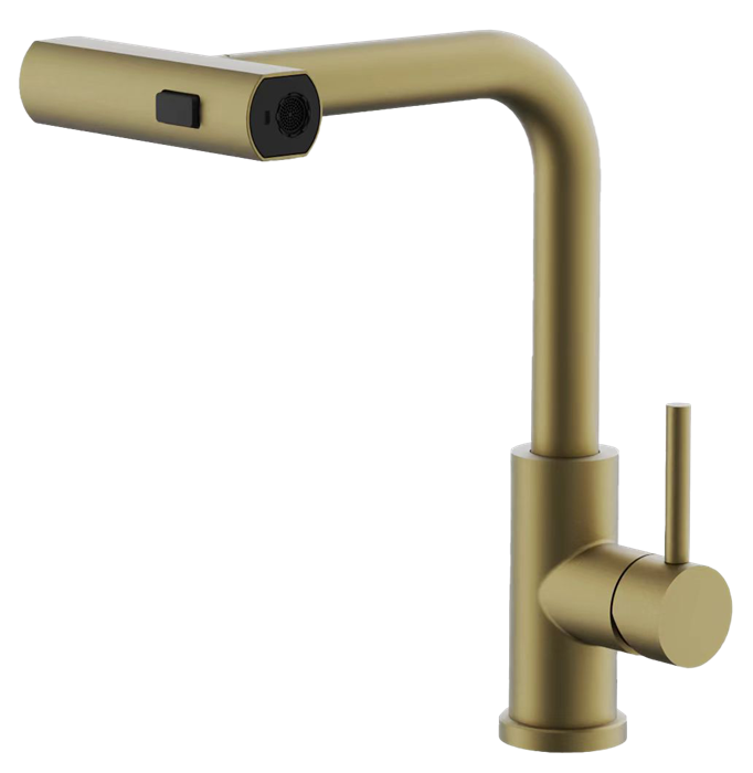 Смеситель для кухни BELZ выдвижной золотой (B74811-5) B74811-5