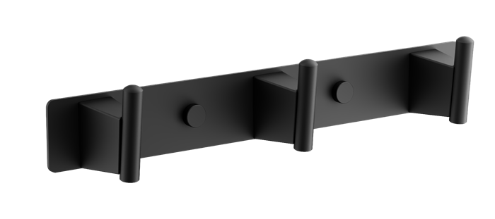 Планка с 3-мя крючками BELZ черный (B91415-3) B91415-3