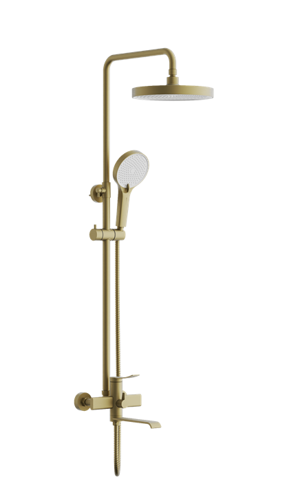 Душевая система BELZ брашированное золото (PVD-покрытие) (B24812-5) B24812-5