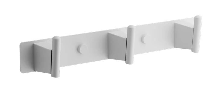 Планка с 3-мя крючками BELZ белый (B91515-3) B91515-3