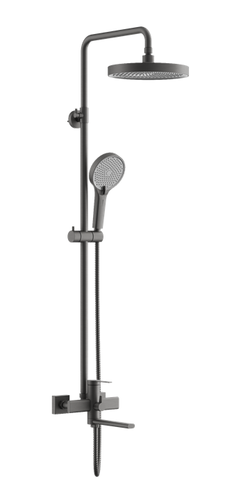 Душевая система BELZ оружейная сталь (B24813-3) B24813-3