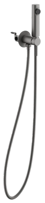 Смеситель BELZ с гигиенической лейкой оружейная сталь (B55804-3) B55804-3