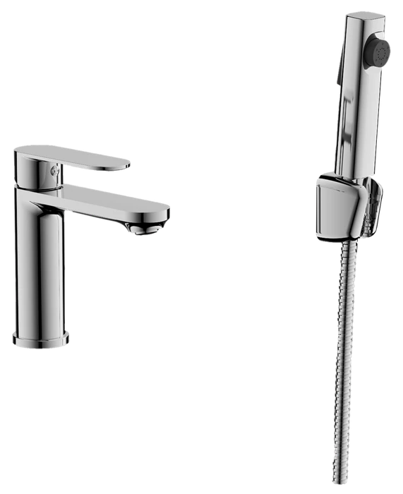Смеситель для раковины BELZ с гигиенической лейкой хром (B12713) B12713