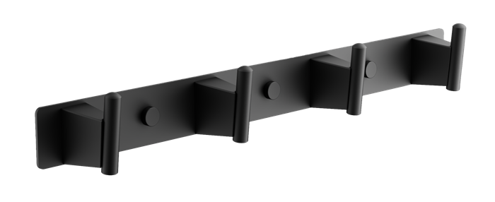 Планка с 4-мя крючками BELZ черный (B91415-4) B91415-4