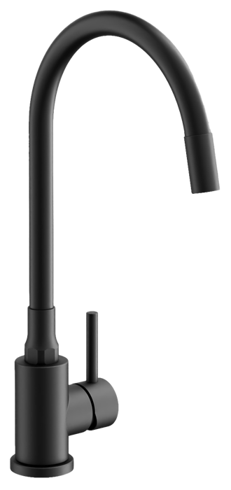 Смеситель для кухни гибкий черный (B73810-7) B73810-7 - фото 208390