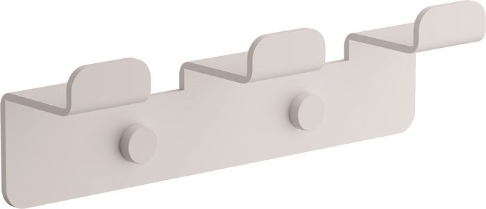 Планка с 3-мя крючками BELZ цвет: белый (B9003-8) B9003-8