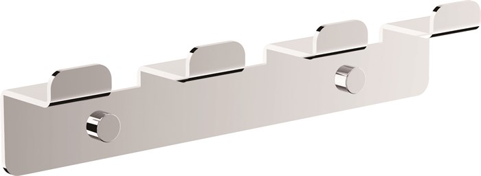 Планка с 4-мя крючками BELZ цвет: хром (B9004) B9004