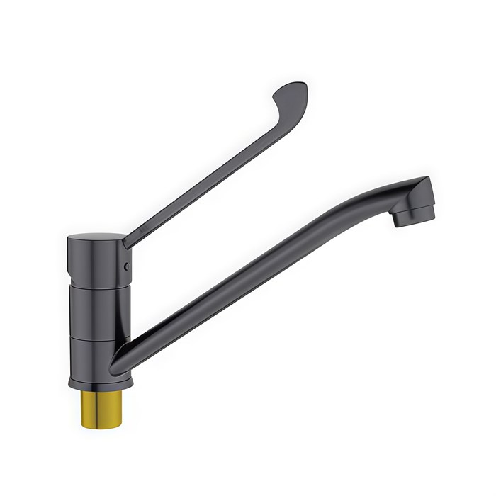 Смеситель для кухни BELZ оружейная сталь (B70019-3) B70019-3