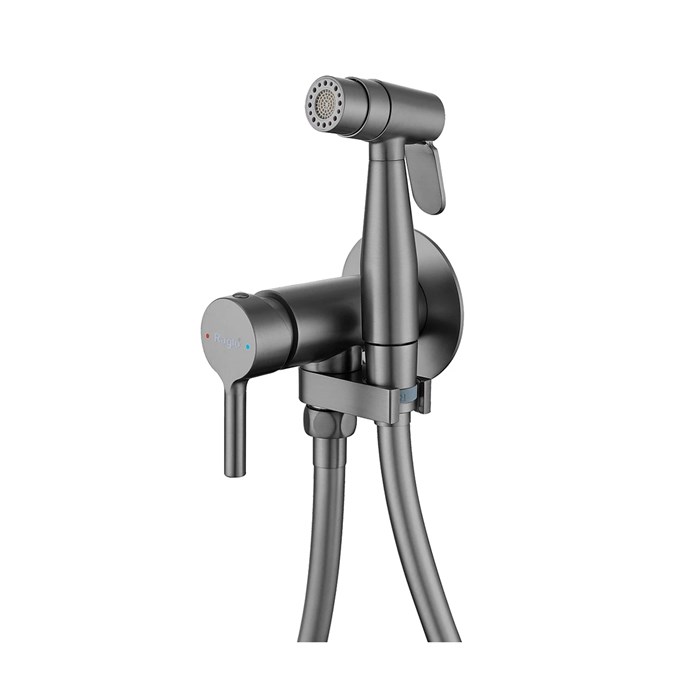 Смеситель Raglo с гигиеническим душем встраиваемый, графит (R20.54.09) R20.54.09
