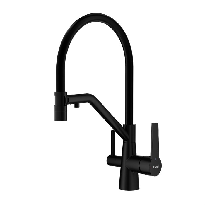 Смеситель Raglo для кухни со съемным гибким изливом, с магнитным фиксатором излива, с подключением фильтра питьевой воды (R80.62.06) R80.62.06