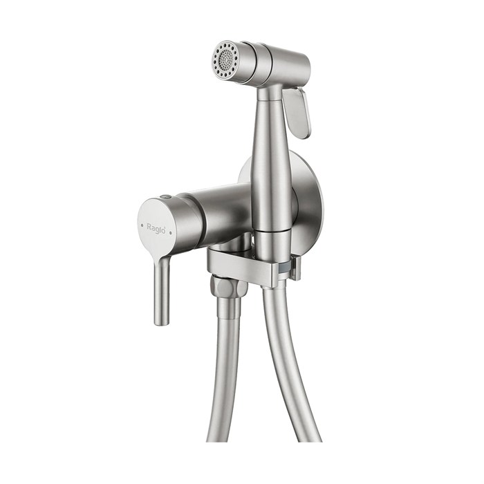 Смеситель Raglo с гигиеническим душем встраиваемый, сатин (R20.54.05) R20.54.05