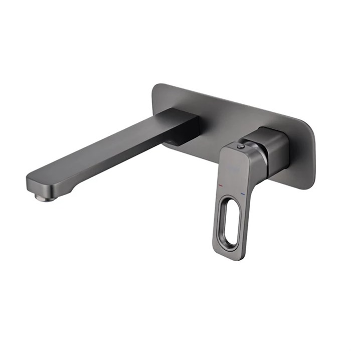 Смеситель Raglo для раковины встраиваемый монолитный, графит (R51.11.09) R51.11.09