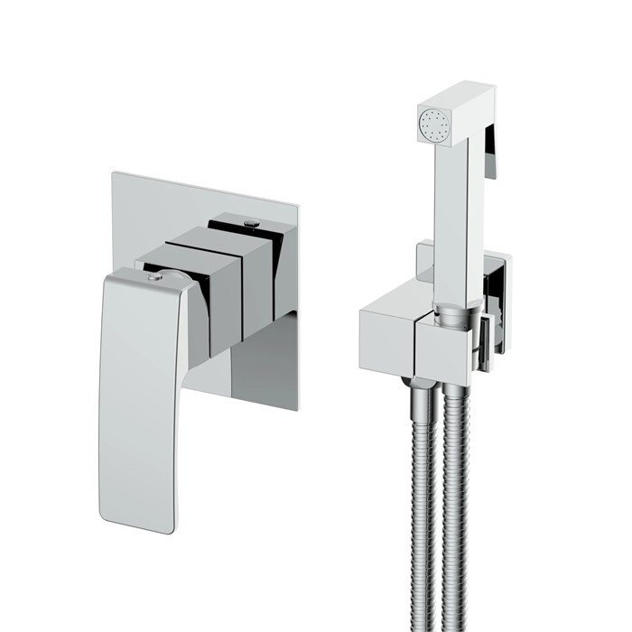 Смеситель Raglo с гигиеническим душем встраиваемый, хром (R01.53) R01.53