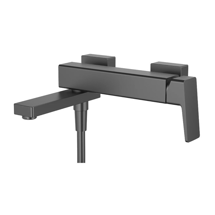 Смеситель Raglo для ванны и душа настенный излив поворотный 15 см, графит (R30.30.09) R30.30.09