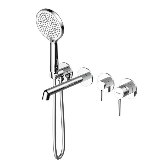 Смеситель Raglo для ванны и душа встраиваемый излив монолитный 20 см, хром (R20.32) R20.32