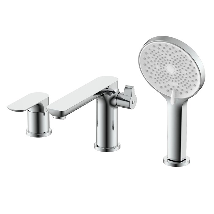 Смеситель Raglo на борт ванны врезной монолитный, хром (R03.31) R03.31