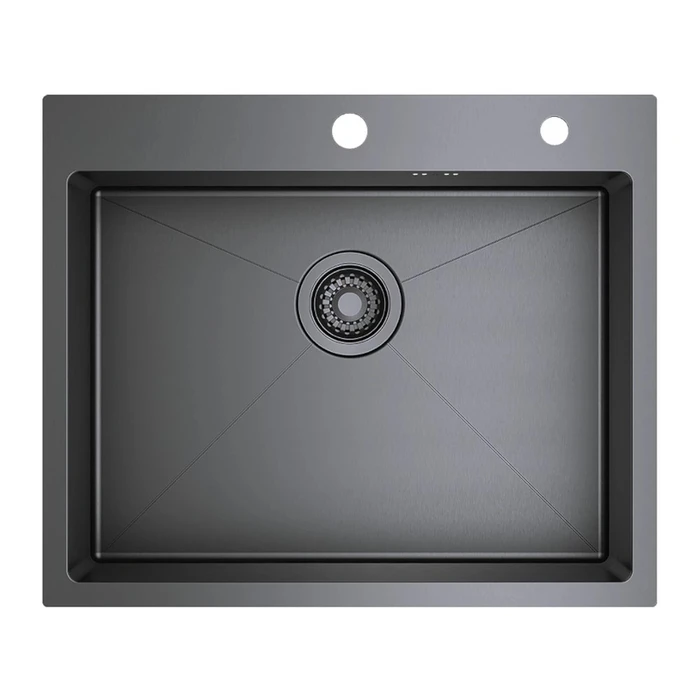 Кухонная мойка Raglo R701.6050.09 из стали в базу от 60см, графит R701.6050.09